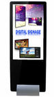 超細い接触ビデオ プレーヤーを広告するための縦のデジタル表記の表示