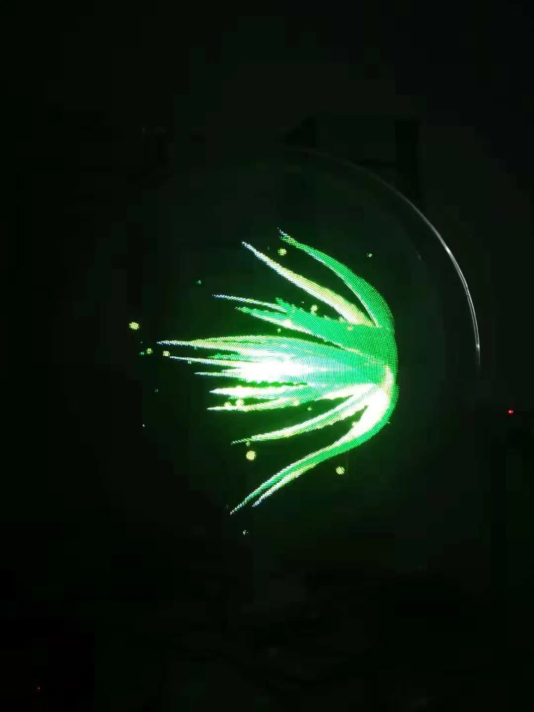3DミラーのLEDライト3Dホログラム ファンを広告するためのレーザー光線写真表示キオスク