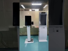 ファースト・フードのレストランのために発注する小型曲げられた23.6インチの自己サービス キオスクのタッチ画面の設計