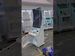 23.6 32 39を曲げられる43インチの床の地位のタッチスクリーンの自己サービス列のキオスク銀行レストラン メニュー