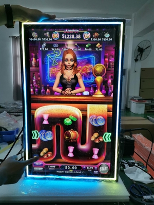 PCAPタッチスクリーンLCDモニター サイズ 10.1インチから 98インチ ゲームマシンのためのカラフルなLEDライトを組み込み