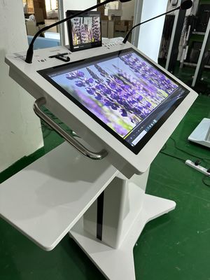 32' Windows インタラクティブ PCAP LCD デジタルディスプレイ レクターン スマート ダブルスクリーン AIO 会議台