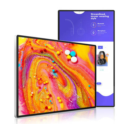 55インチ 12V 5A メタルケース付き LED EPoster ディスプレイ 紅外線タッチと熱プリンター