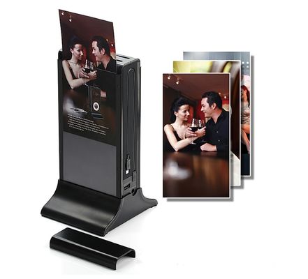 黒色 10インチ 高容量バッテリー デスクトップ 充電ステーション付き 小型広告プレーヤー