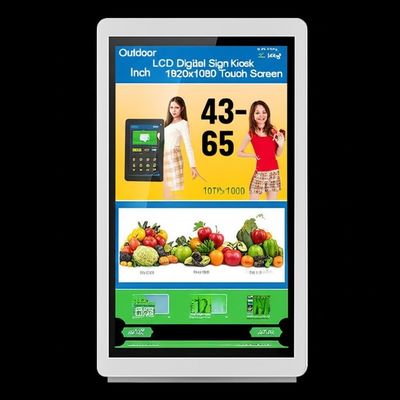 屋外液晶デジタルサインキオスク 43-65 インチ 1920×1080 タッチスクリーン