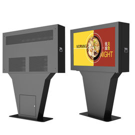 屋外の床の立場のデジタル メニューTVのエンクロージャのモニター65inch 55inch 43inchの景色スクリーンのキオスク