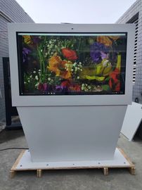 屋外の床の立場のデジタル メニューTVのエンクロージャのモニター65inch 55inch 43inchの景色スクリーンのキオスク