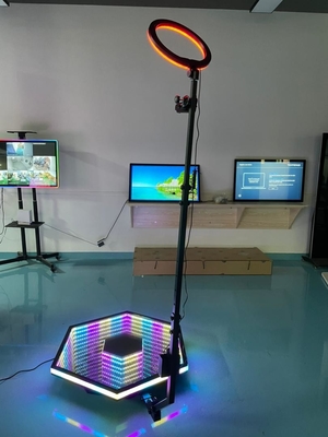 3Dレーザー光線写真表示自動360度のSelfie回転ブース