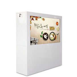 43インチ独立透明なLcdのショーケース人間の特徴をもつネットワークのWifiの広告プレーヤー