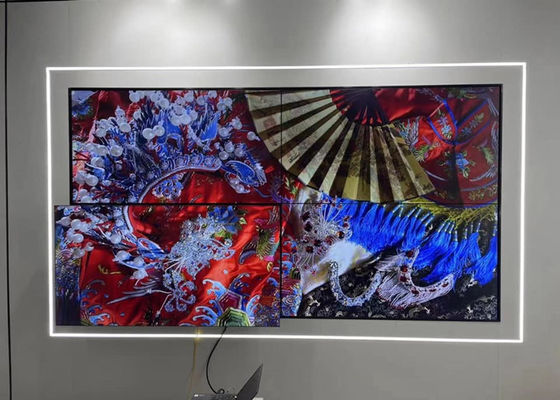 49in 1920x1080 3.5mmの斜面の多パネルのビデオ壁の割れ目TV 4K LCD